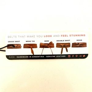 Ada Tan Leather Wrap Belt, extra long!